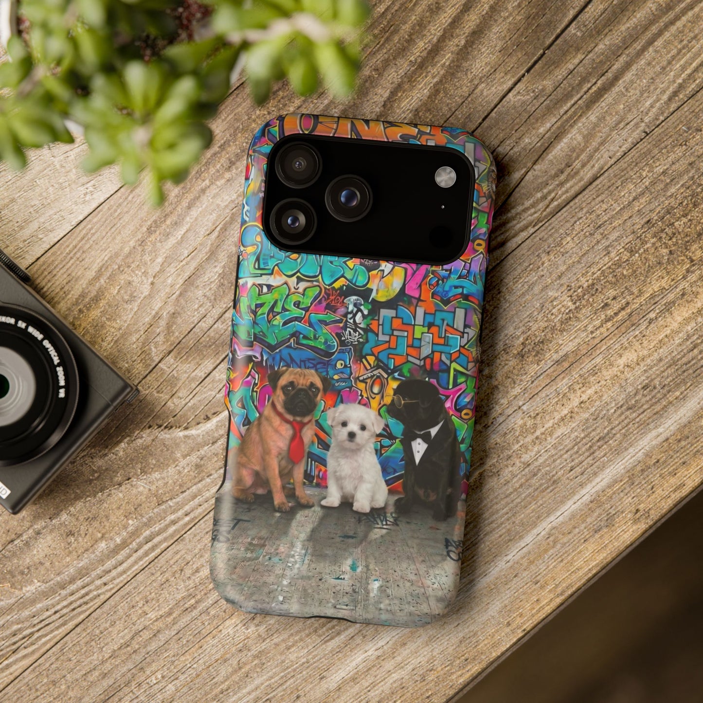 Puppy Squad Graffiti Phone Case — Impact-Resistant Protective Case