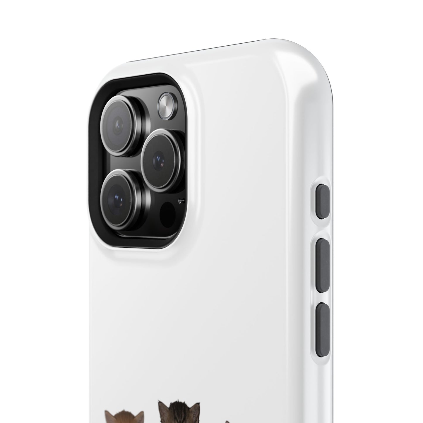 Cute Standing Kittens Magnetic Impact-Resistant Phone Case