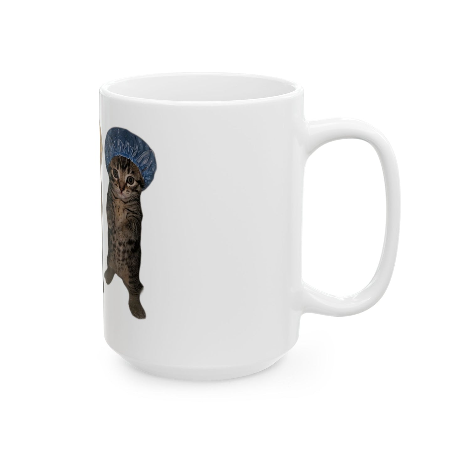 Cute Kittens in Bonnets Trio Ceramic Mug (11oz/15oz)