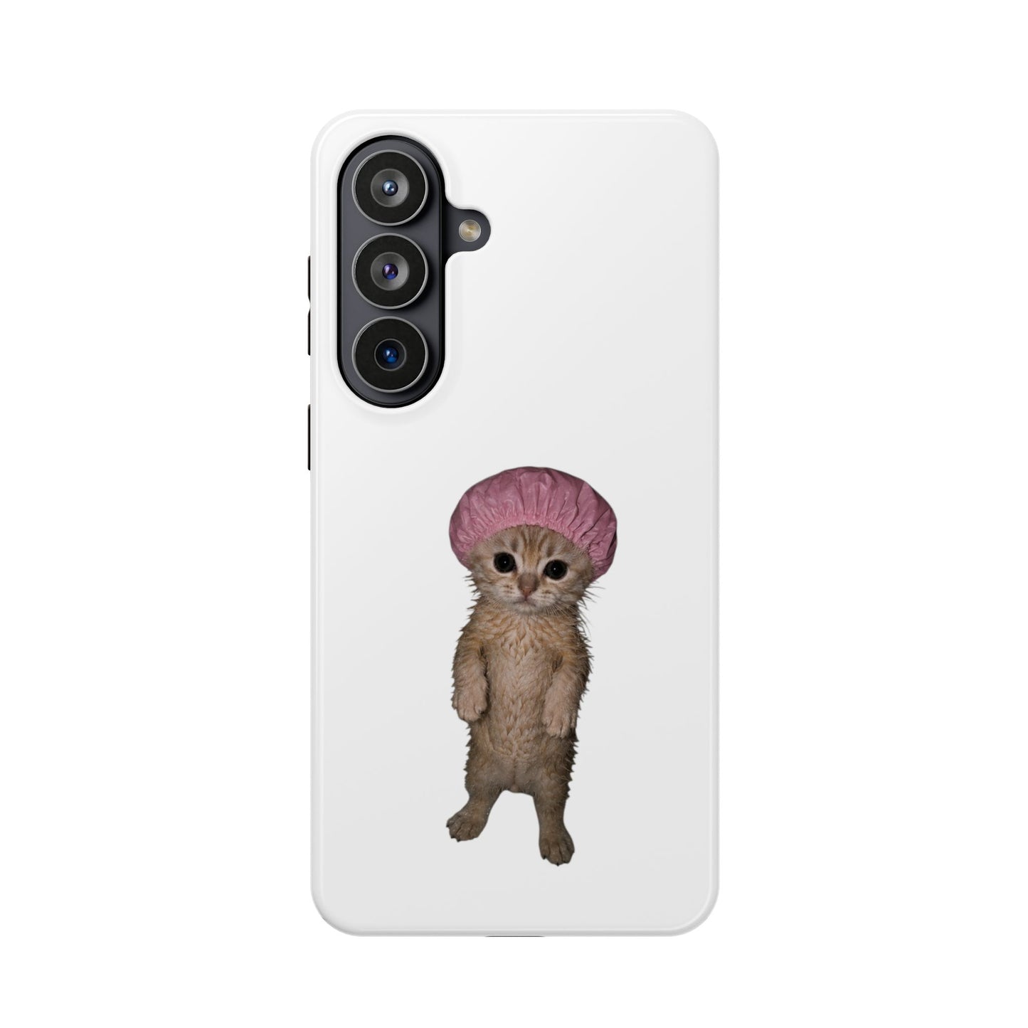 Cute Kitten in Shower Cap  Magnetic Impact-Resistant