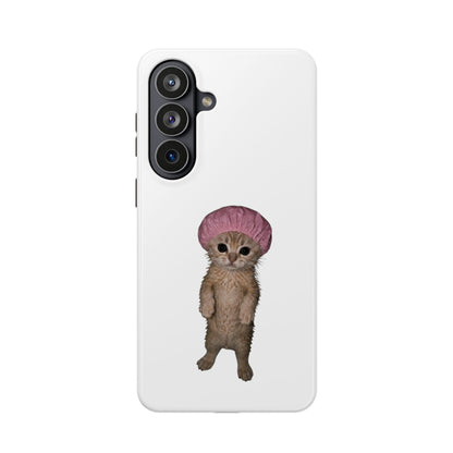 Cute Kitten in Shower Cap  Magnetic Impact-Resistant
