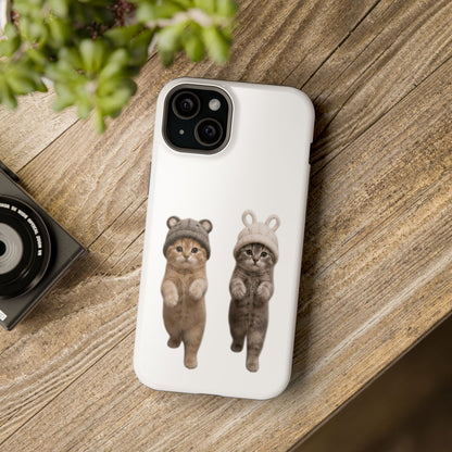 Cute Kittens in Hats Magnetic Impact Phone Case
