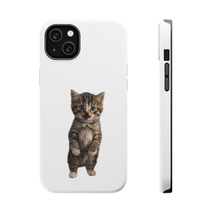 Cute Standing Kitten Magnetic Impact-Resistant Phone Case