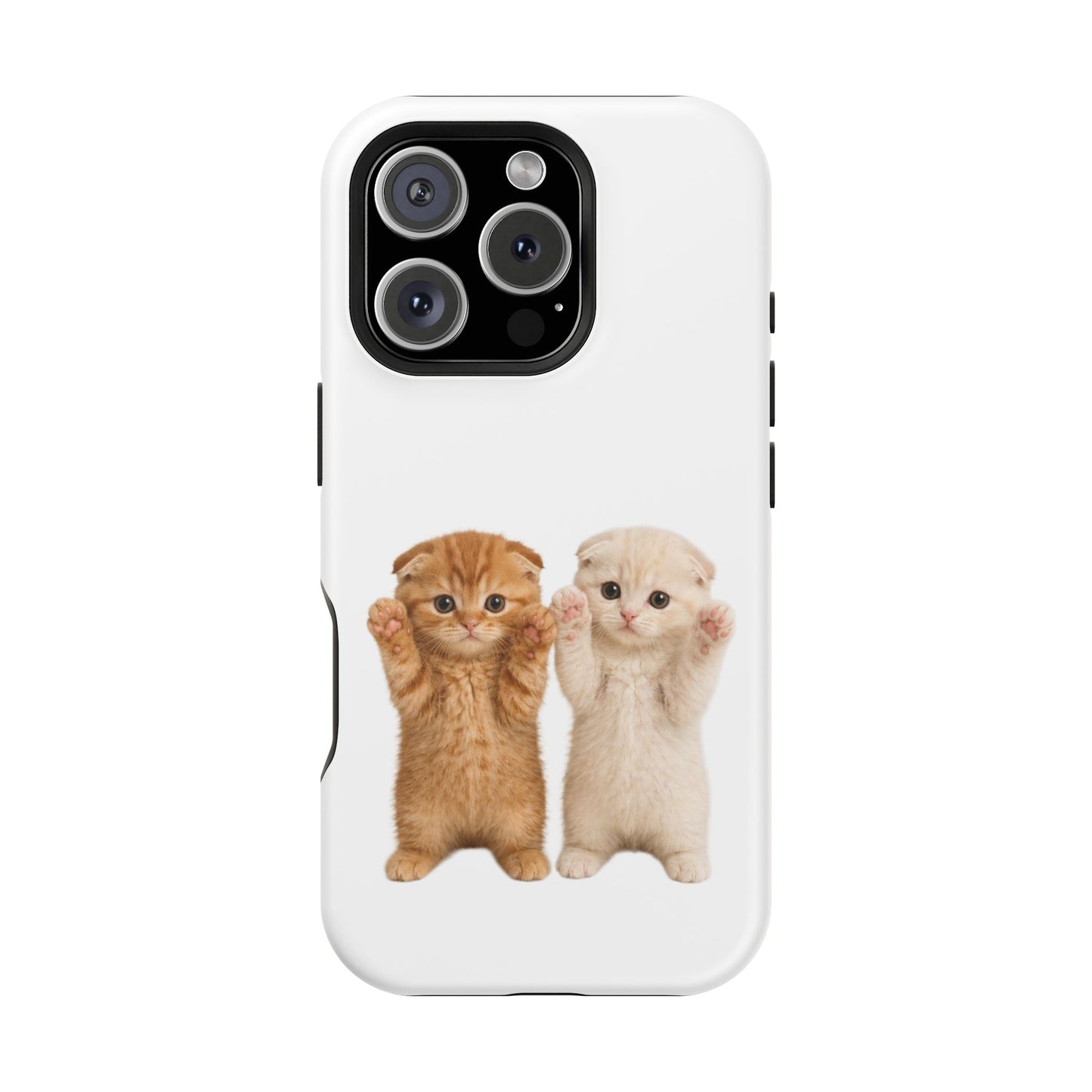 Cute Raising Paws Kittens Magnetic Impact-Resistant  Phone Case