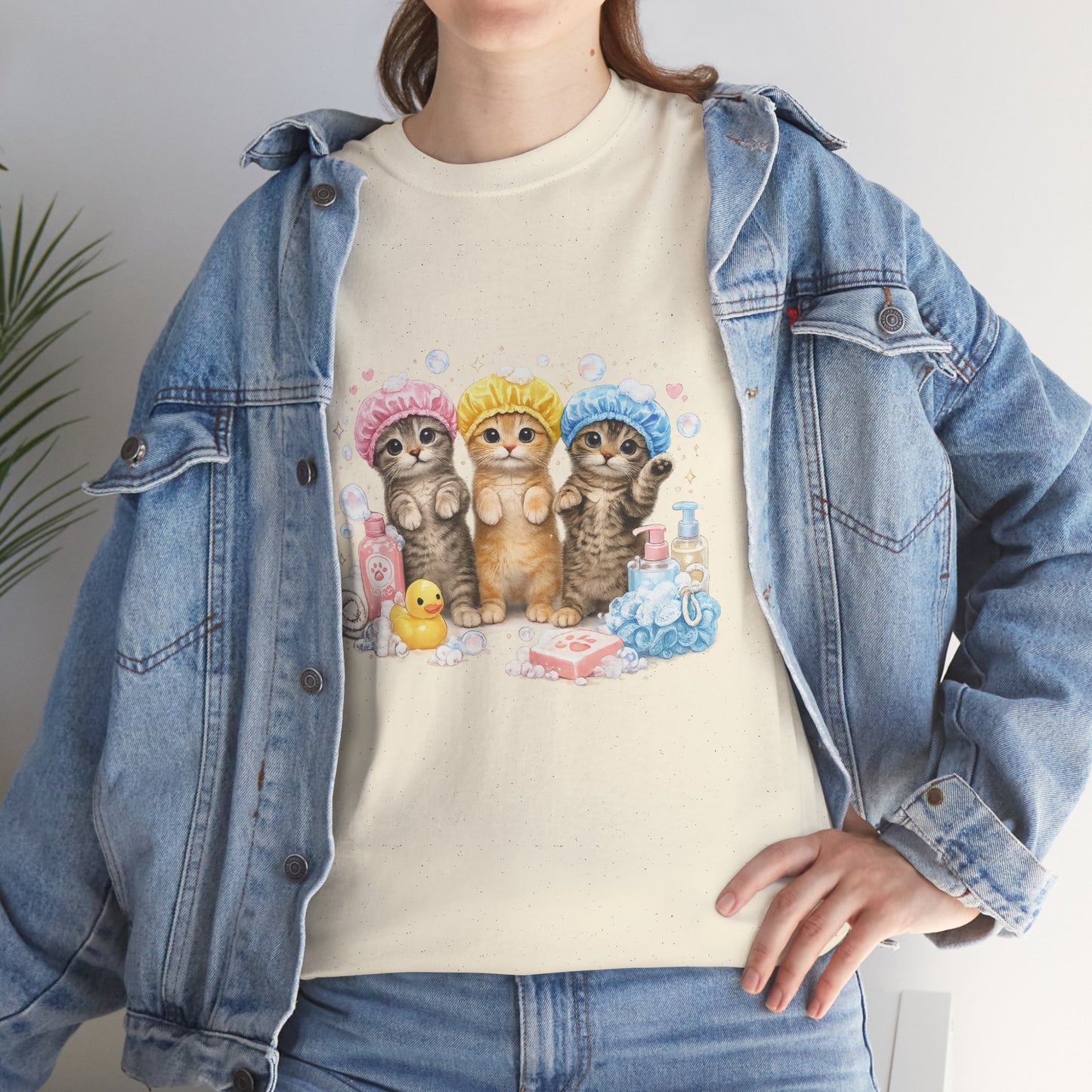 Cute Kittens Bath Time T-Shirt