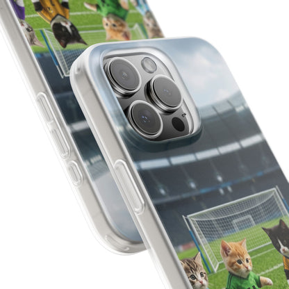 Cute Soccer Cats Phone Case — Kawaii Football Kit iPhone Cover