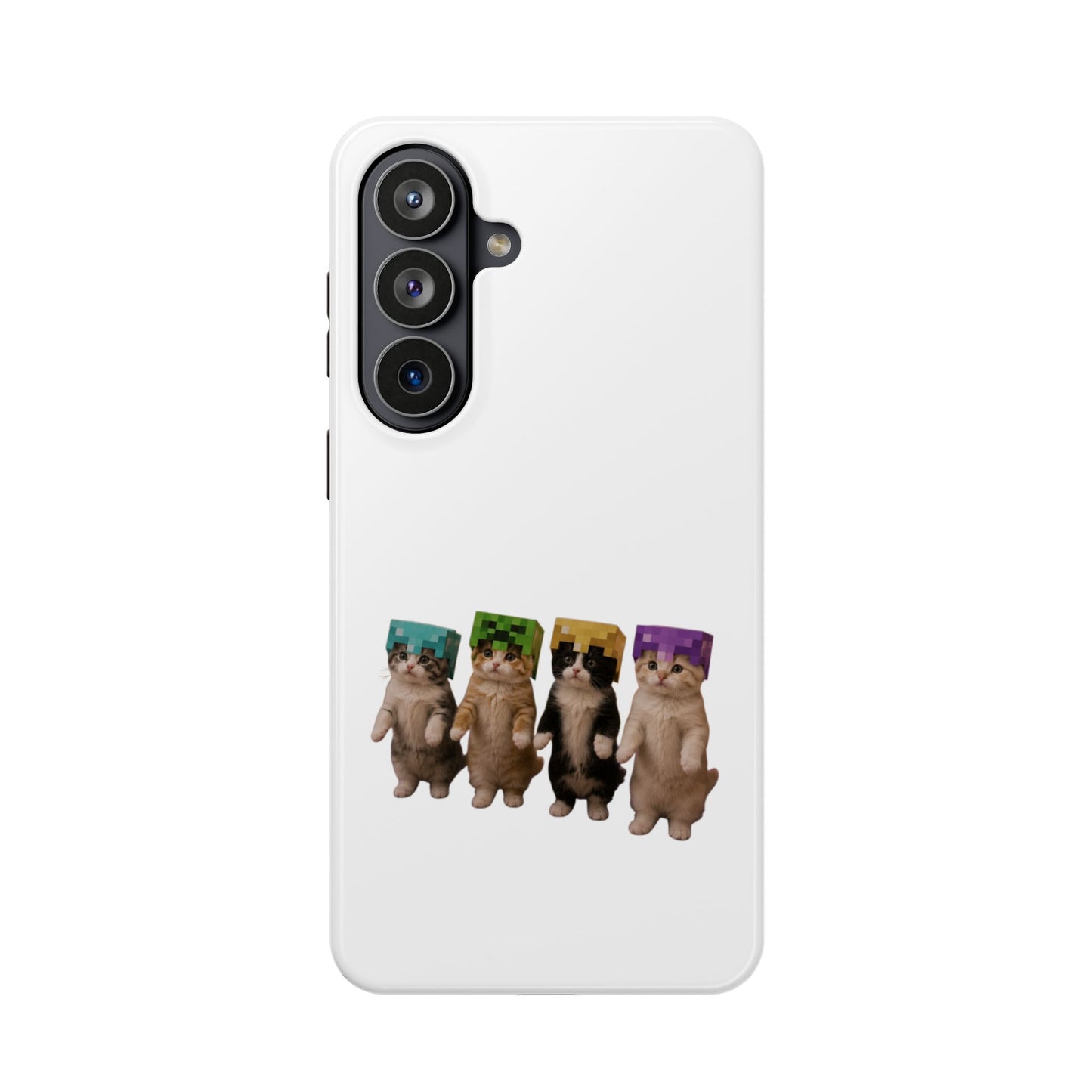 Dancing Kittens Minecraft Helmet Magnetic Impact-Resistant Phone Case