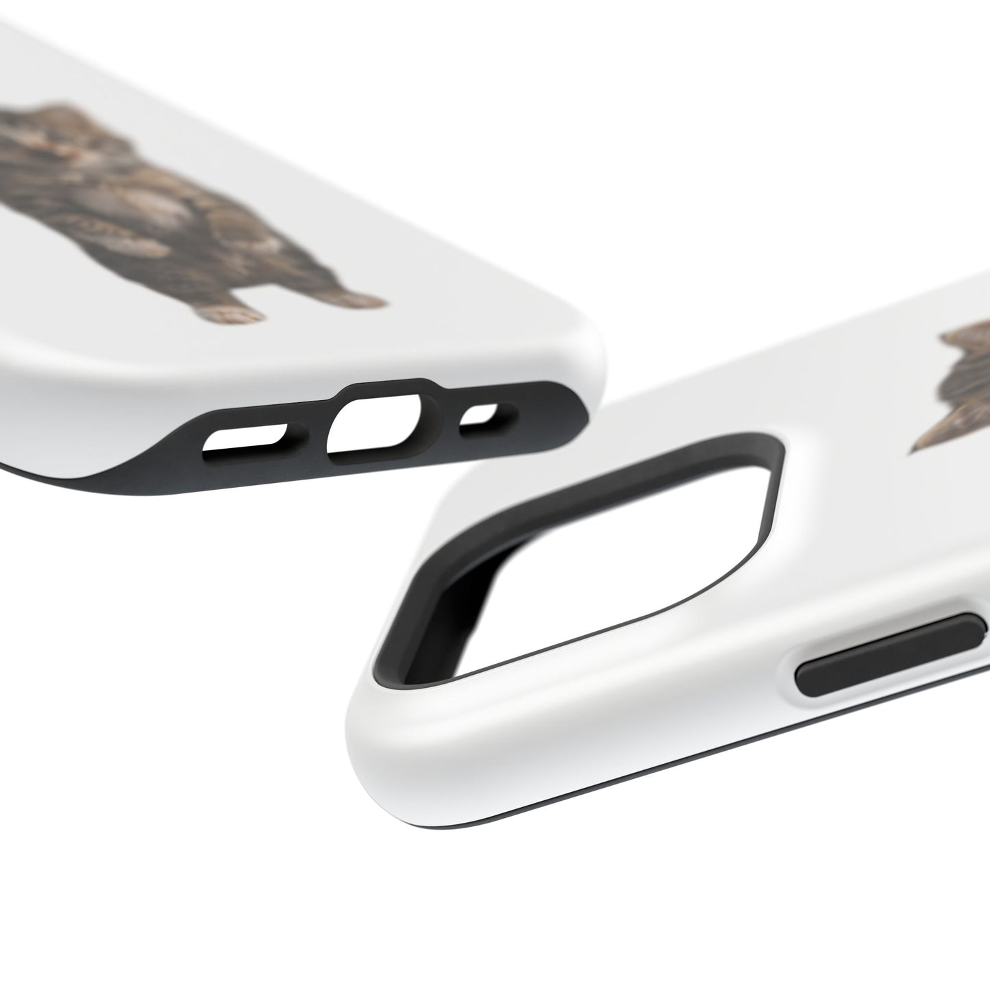 Cute Standing Kitten Magnetic Impact-Resistant Phone Case