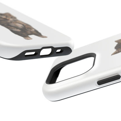 Cute Standing Kitten Magnetic Impact-Resistant Phone Case