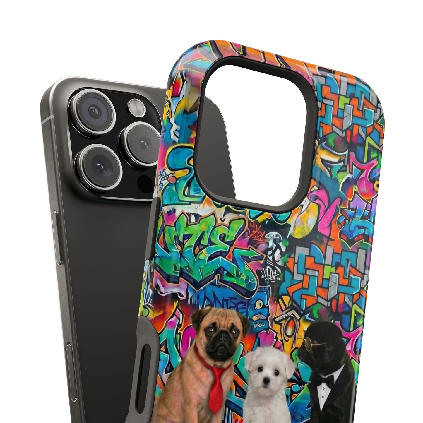 Puppy Squad Graffiti Phone Case — Impact-Resistant Protective Case