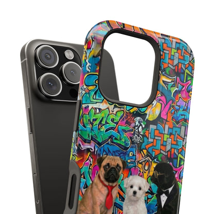Puppy Squad Graffiti Phone Case — Impact-Resistant Protective Case