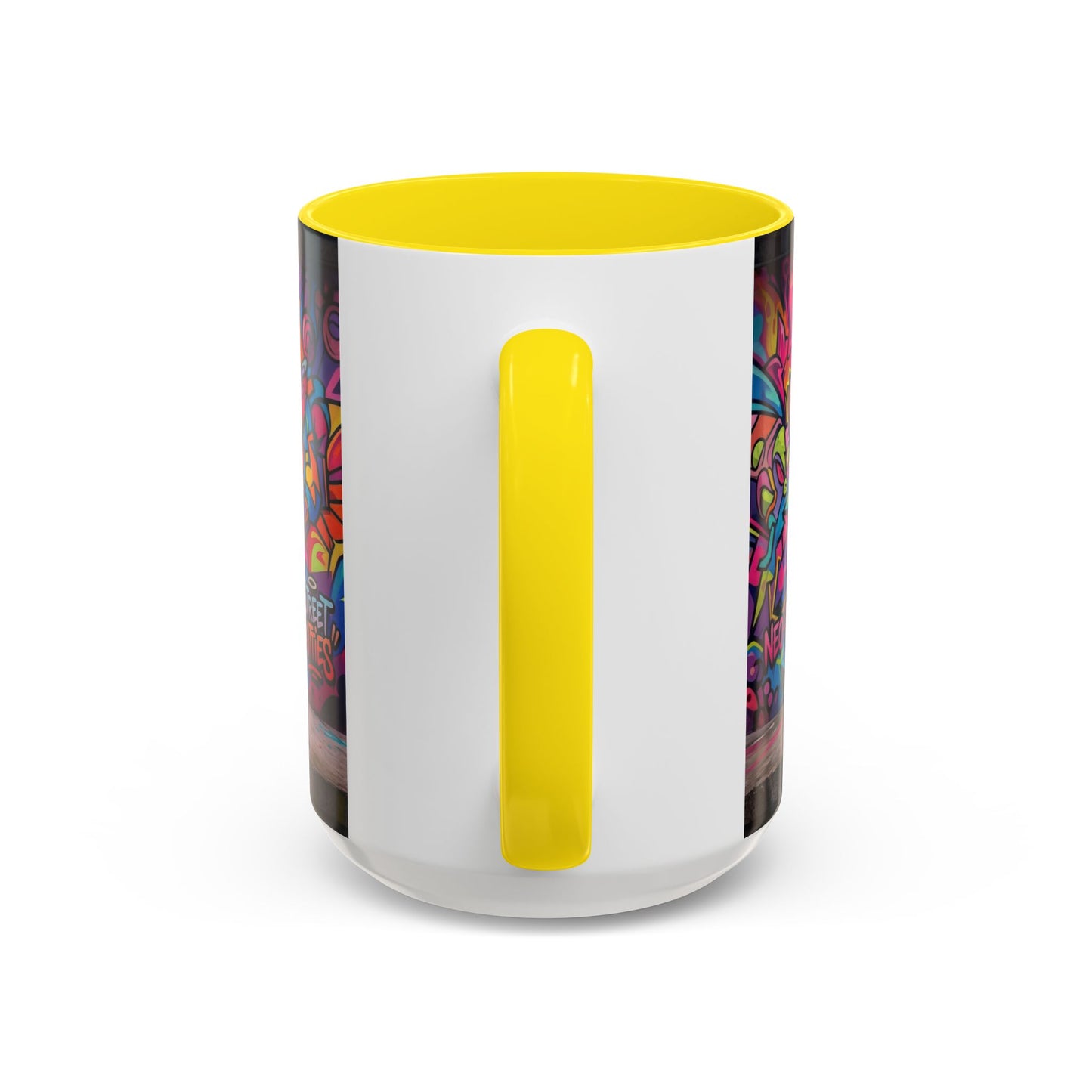 Street Kitties Graffiti Coffee Mug — Colorful Cat Art Accent Mug (11/15oz)