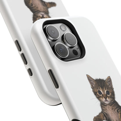 Cute Standing Kitten Magnetic Phone Case