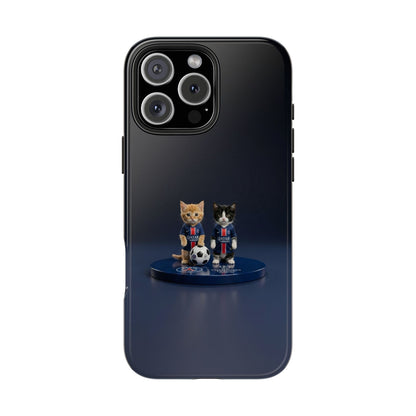 Phone Case — Cute Soccer Cats Design (Kawaii Kitten Football Fans)