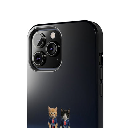 Phone Case — Cute Soccer Cats Design (Kawaii Kitten Football Fans)