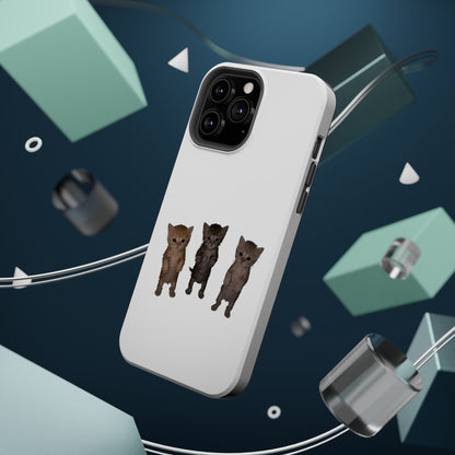 Cute Standing Kittens Magnetic Impact-Resistant Phone Case