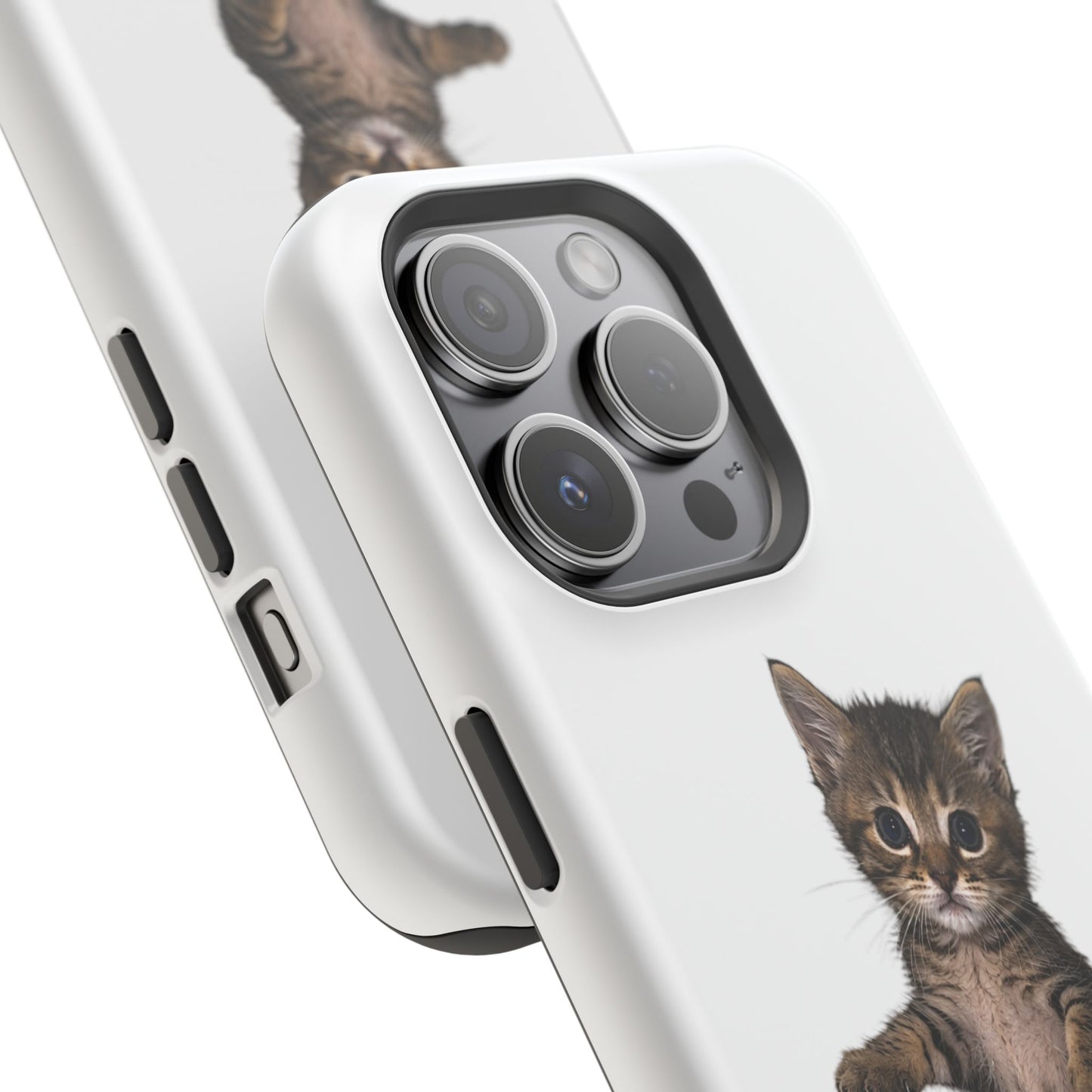 Cute Standing Kitten Magnetic Phone Case