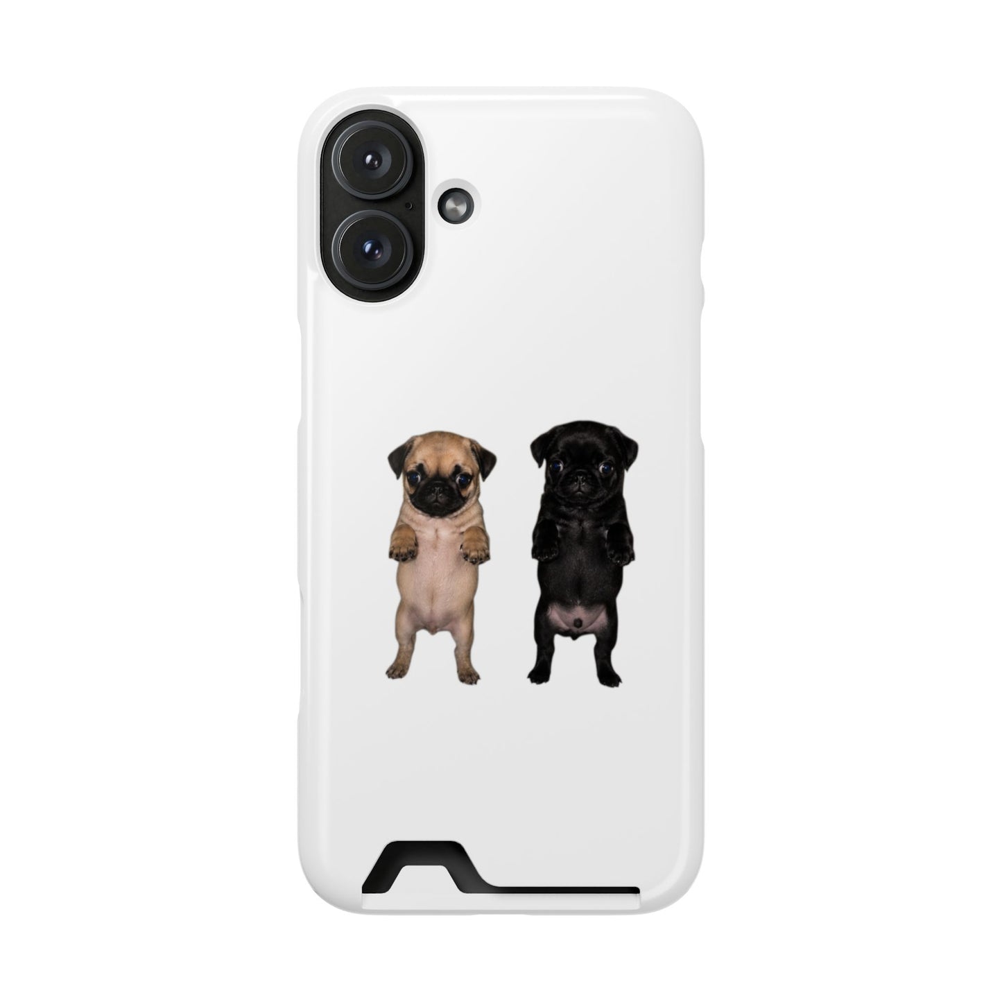 Pug Pair Card-Holder Phone Case