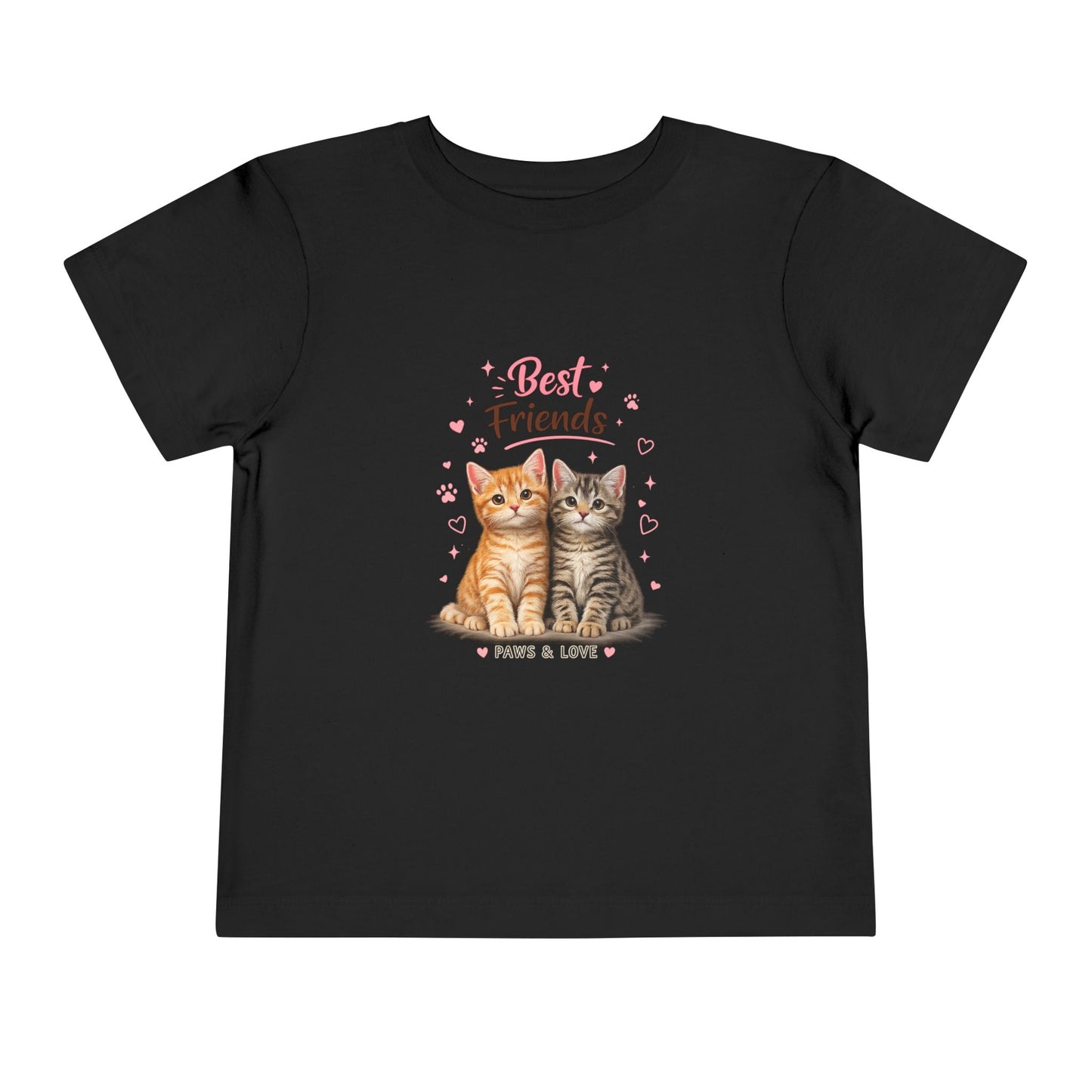 Best Friends Kitten Toddler Tee — Paws & Love Cute Cat Shirt