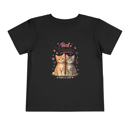 Best Friends Kitten Toddler Tee — Paws & Love Cute Cat Shirt