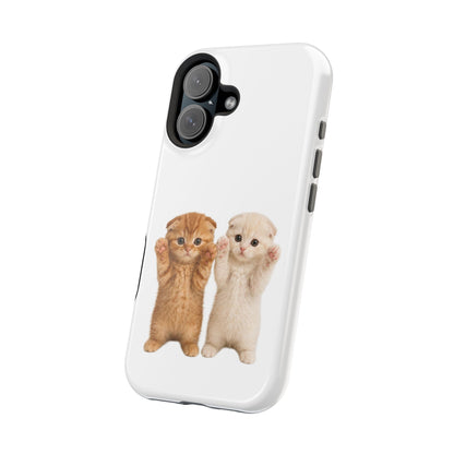 Cute Raising Paws Kittens Magnetic Impact-Resistant  Phone Case