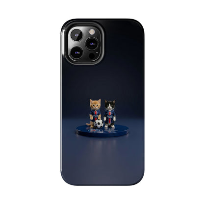 Phone Case — Cute Soccer Cats Design (Kawaii Kitten Football Fans)
