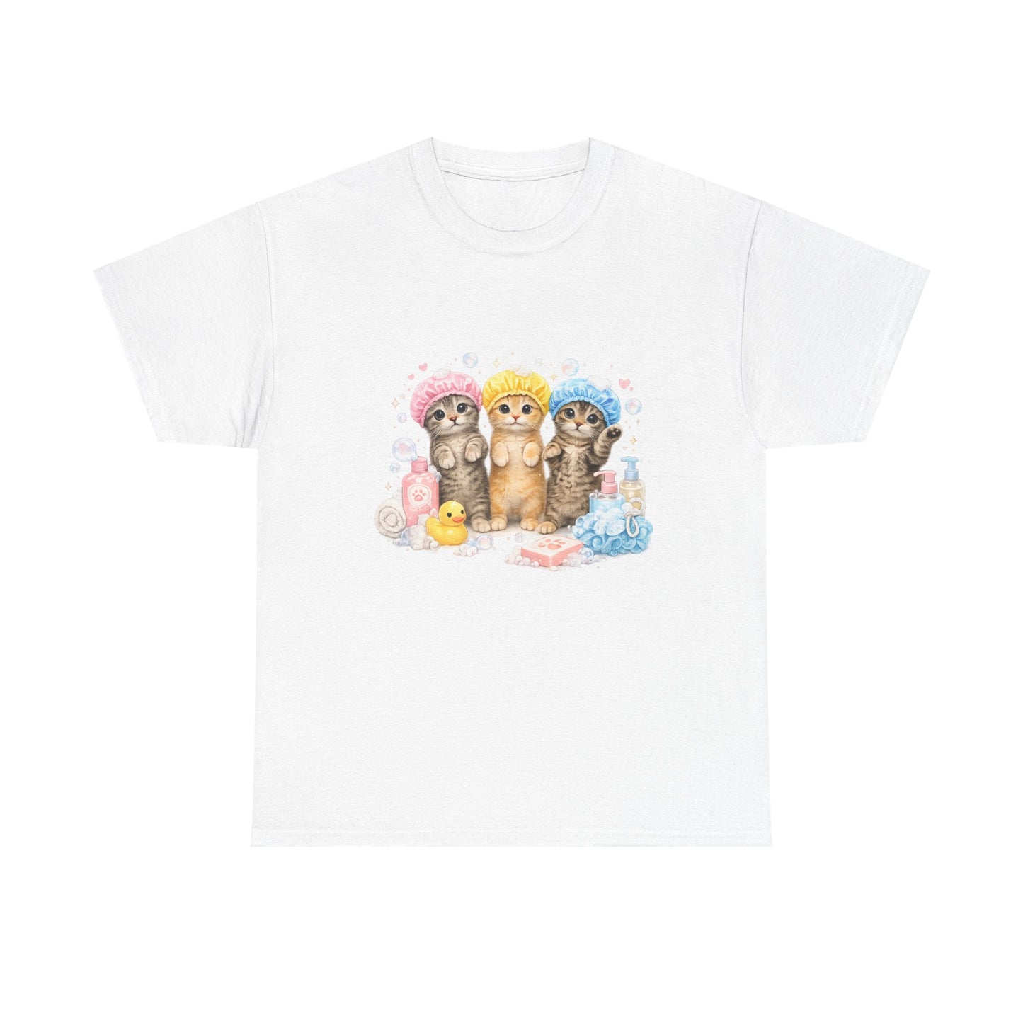 Cute Kittens Bath Time T-Shirt
