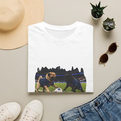 Soccer Puppies T-Shirt — Playful Puppy Soccer Match Tee