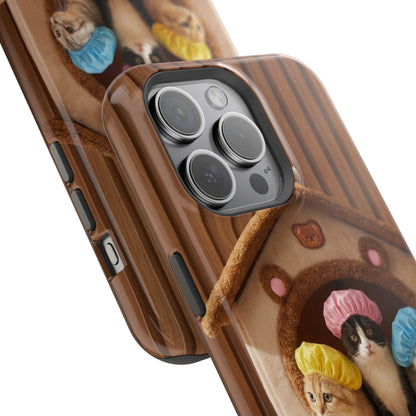 Cute Kittens in Cozy House Phone Case — Magnetic Impact-Resistant Case
