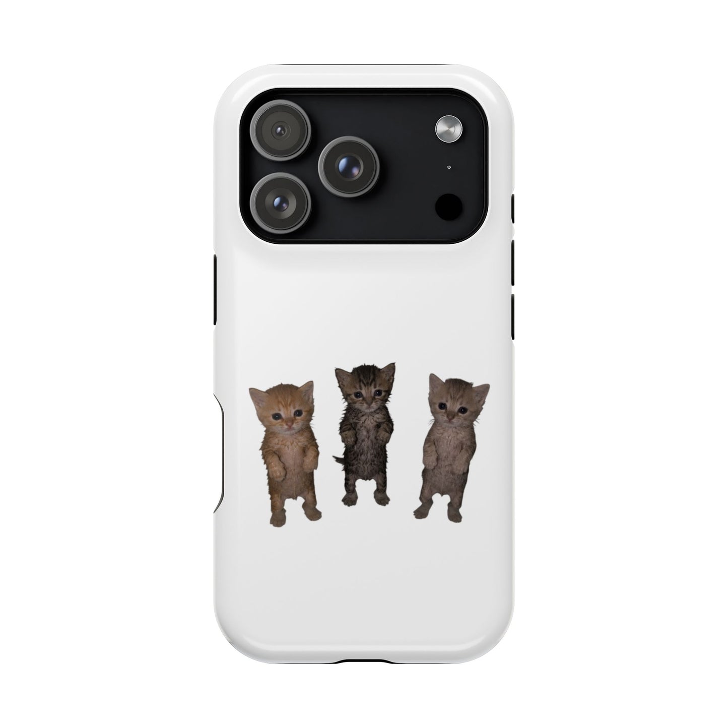 Cute Standing Kittens Magnetic Impact-Resistant Phone Case