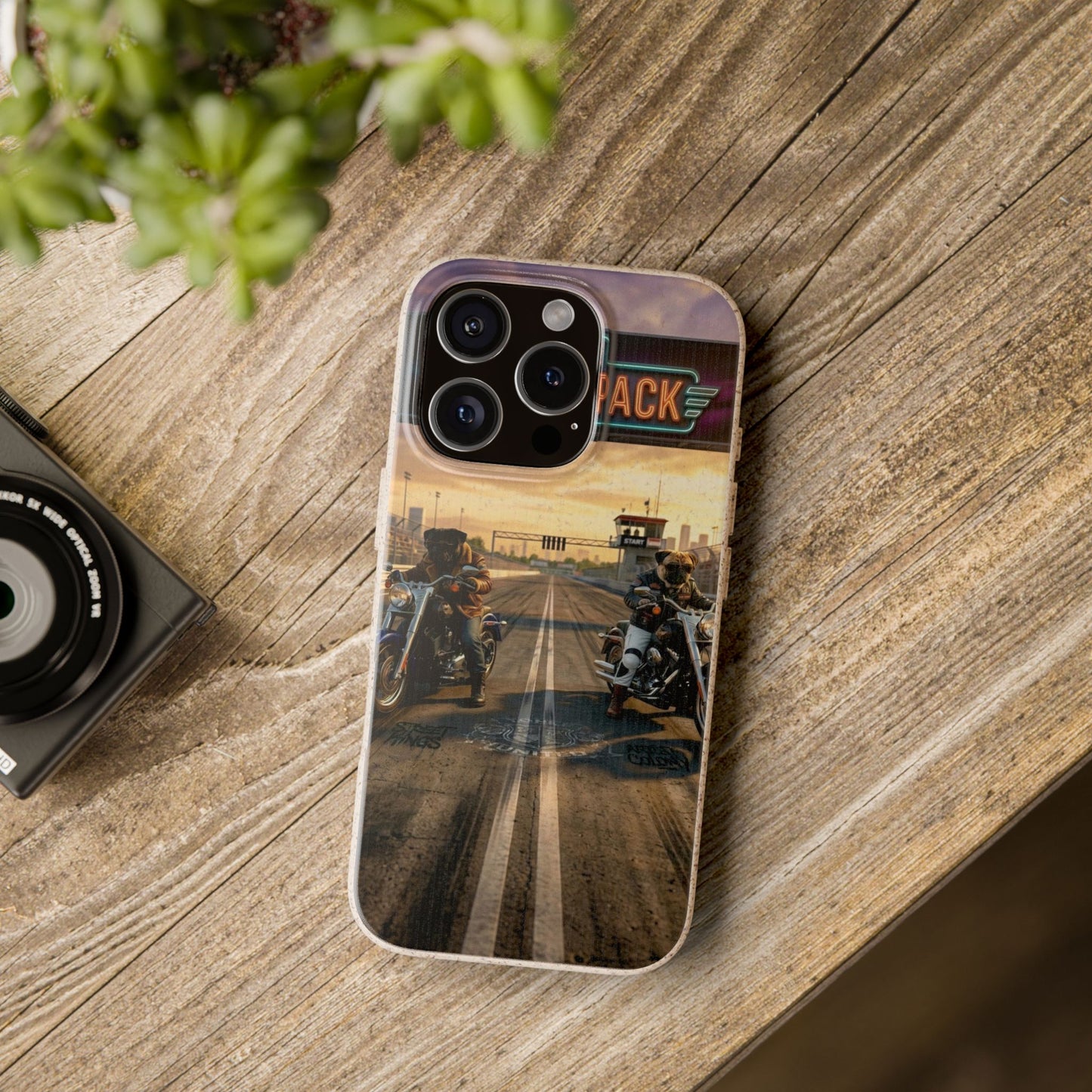 Motorcycle Road Trip Biodegradable Phone Case