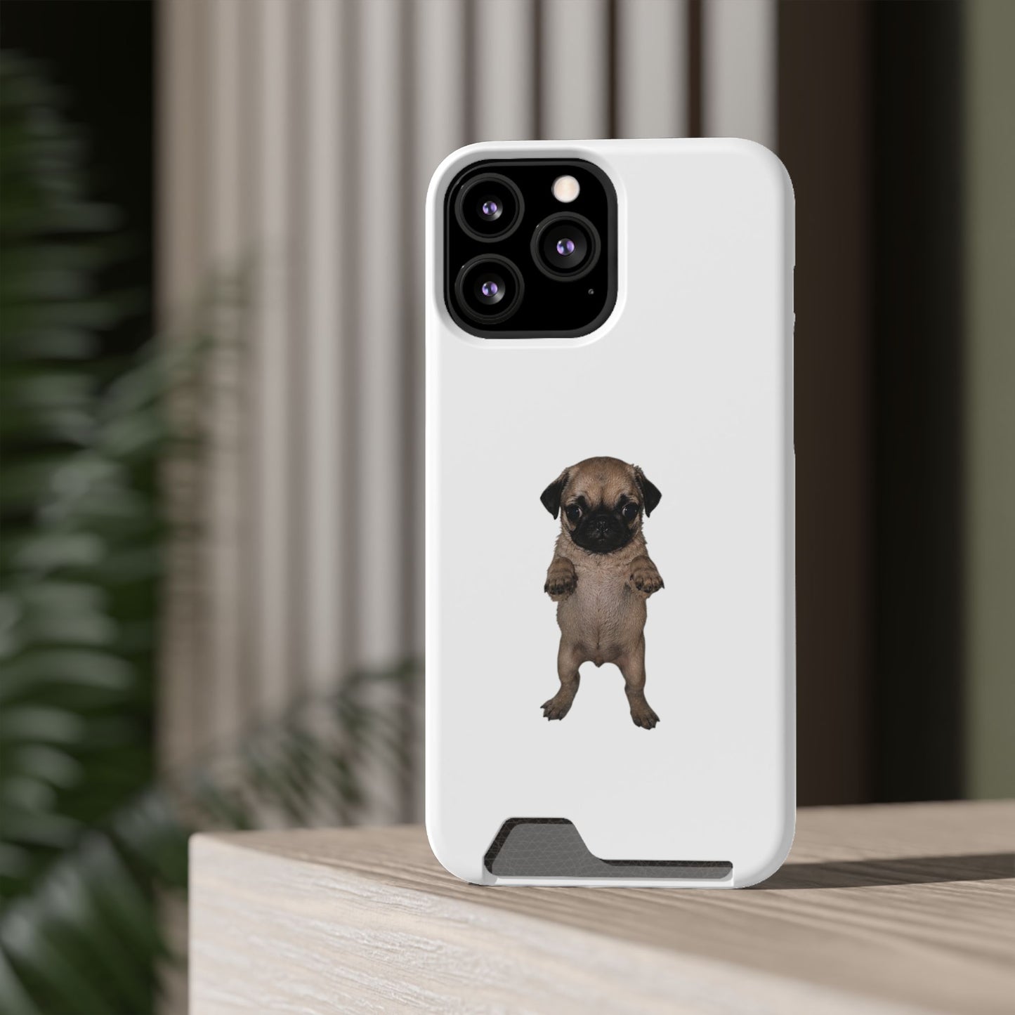 Pug Puppy Card-Holder Phone Case