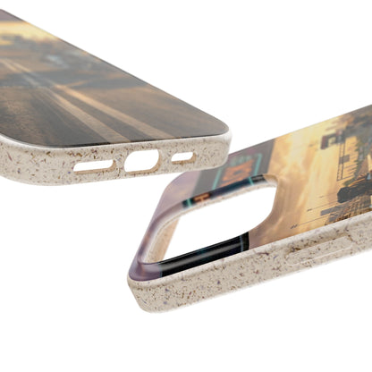 Motorcycle Road Trip Biodegradable Phone Case