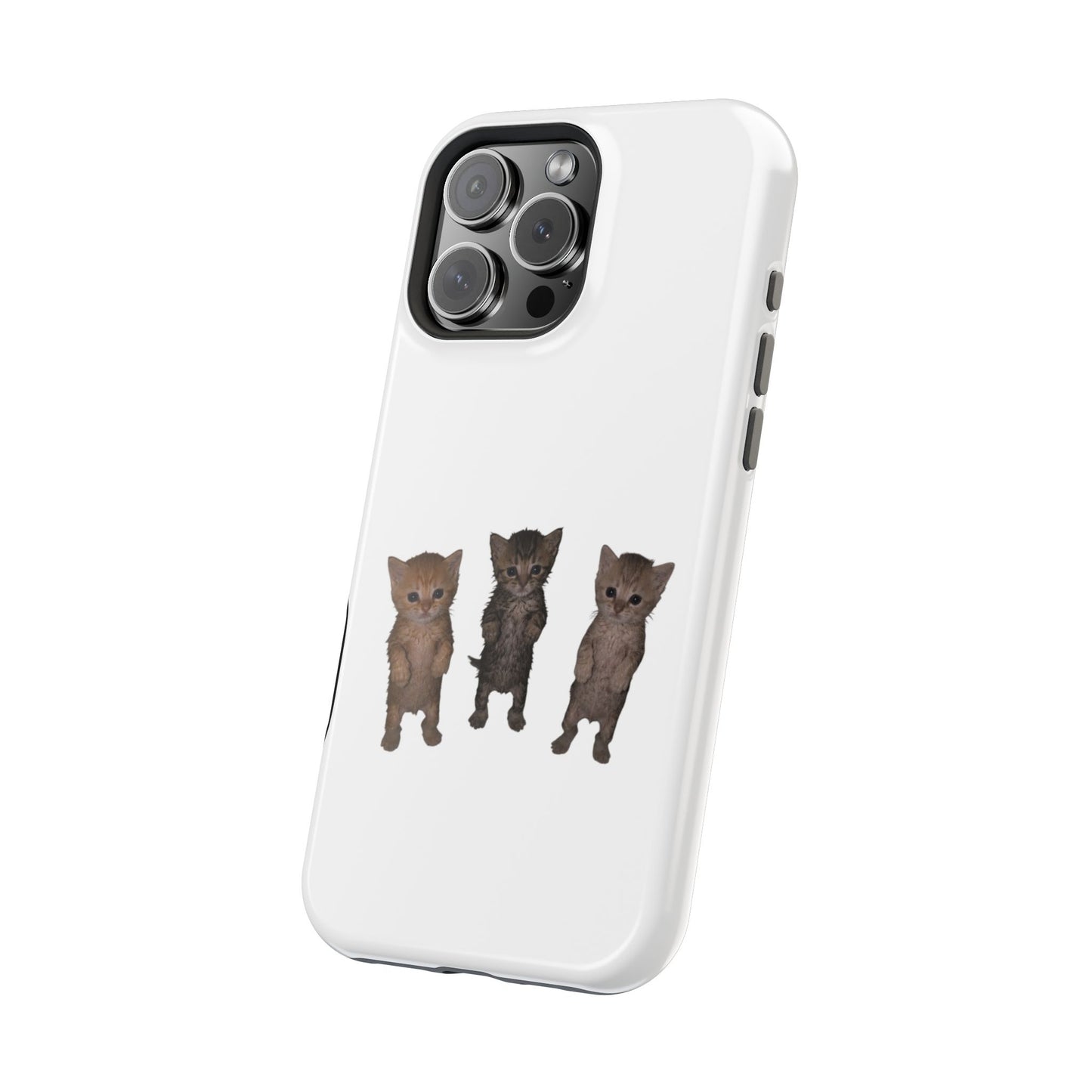 Cute Standing Kittens Magnetic Impact-Resistant Phone Case