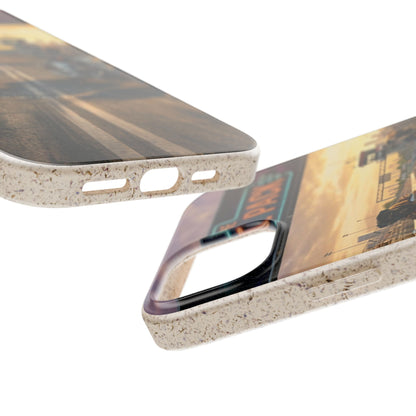 Motorcycle Road Trip Biodegradable Phone Case