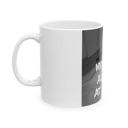 Why Is It Always At 2 AM? Cat Coffee Mug Funny Nighttime Pet Lover Gift