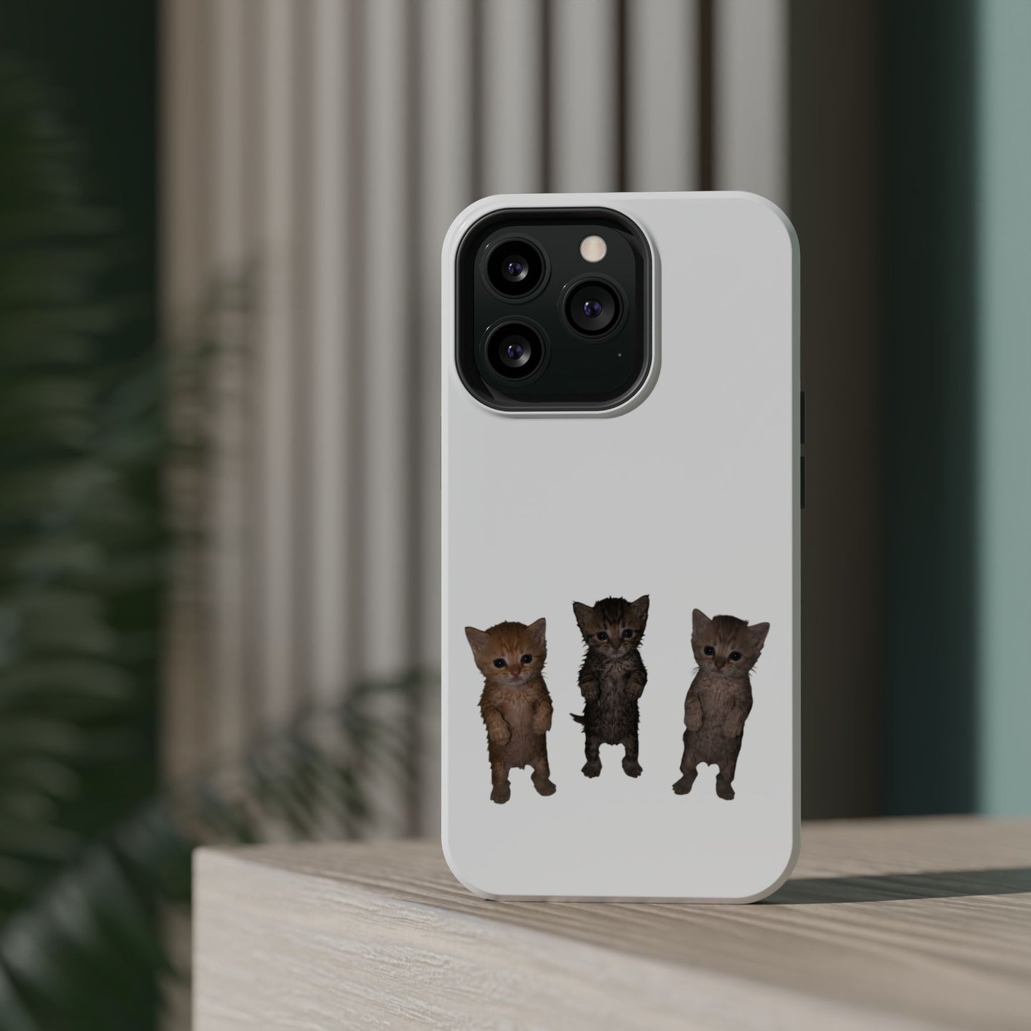 Cute Trio Kittens  Magnetic Impact-Resistant Phone Case