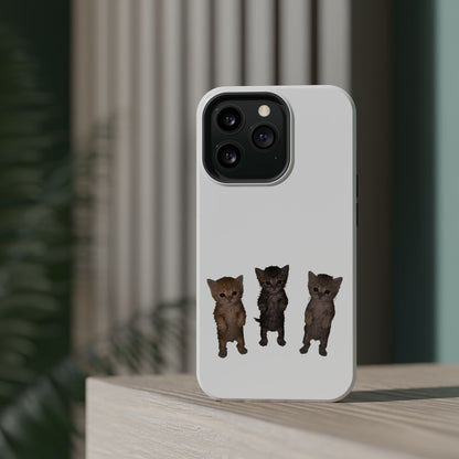 Cute Trio Kittens  Magnetic Impact-Resistant Phone Case