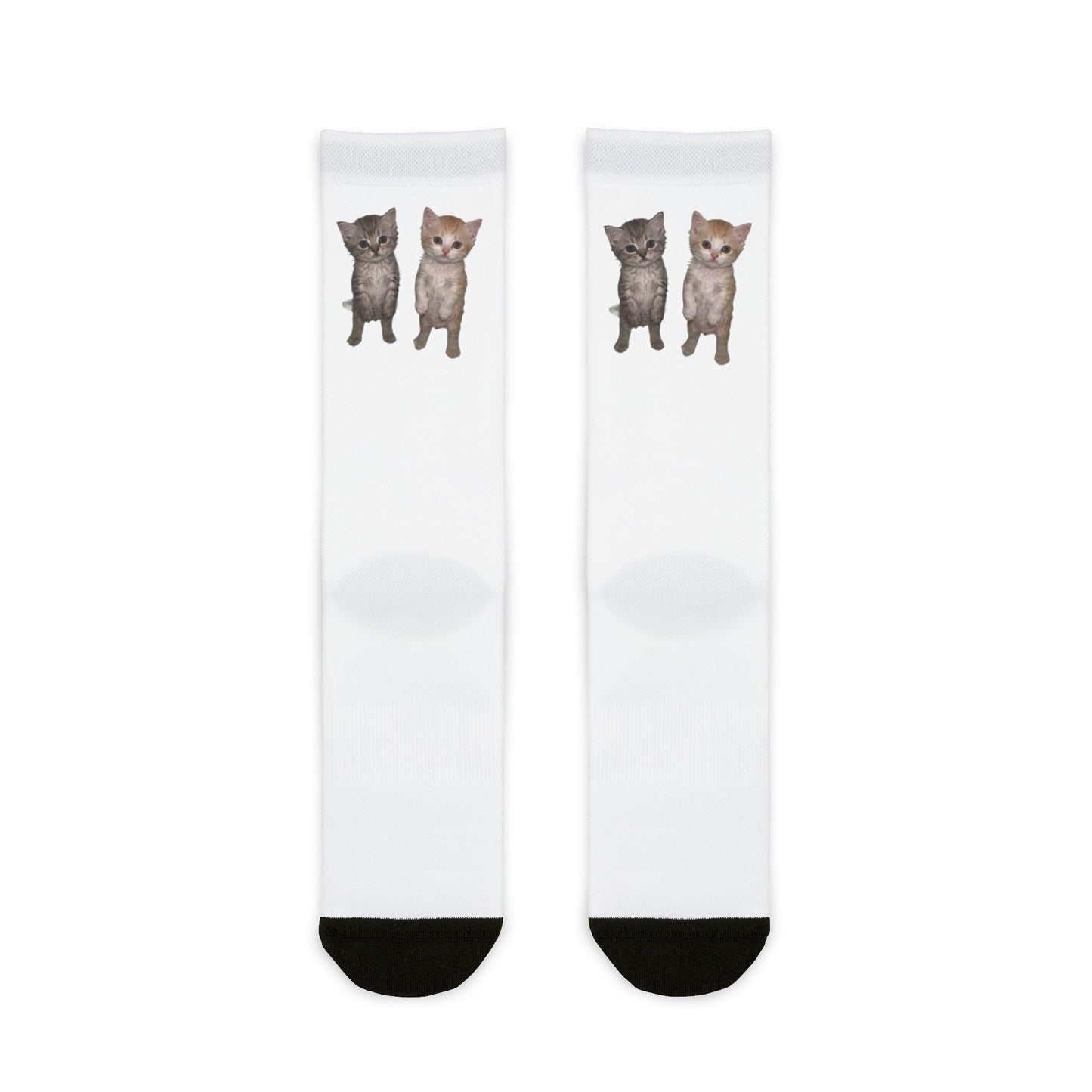 Duo Cute Kitten Crew Socks