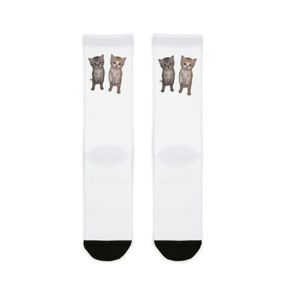 Duo Cute Kitten Crew Socks