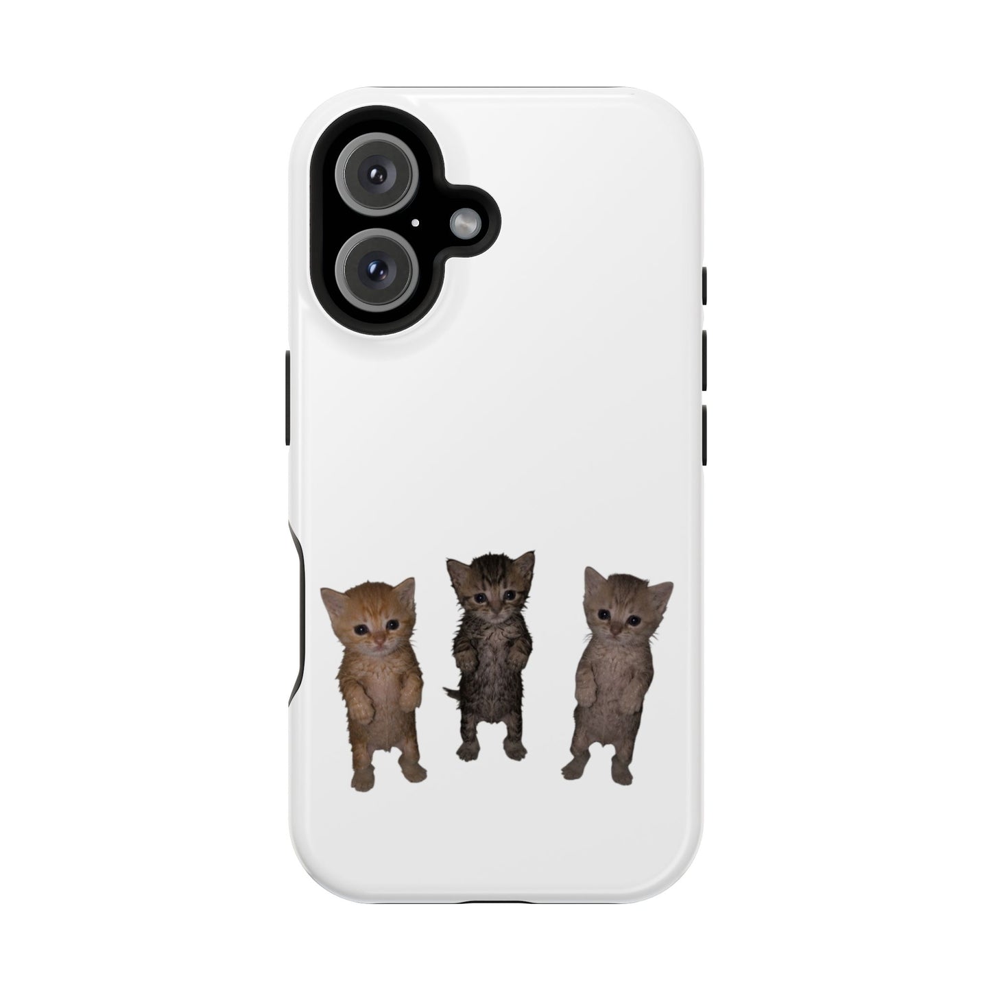 Cute Trio Kittens  Magnetic Impact-Resistant Phone Case