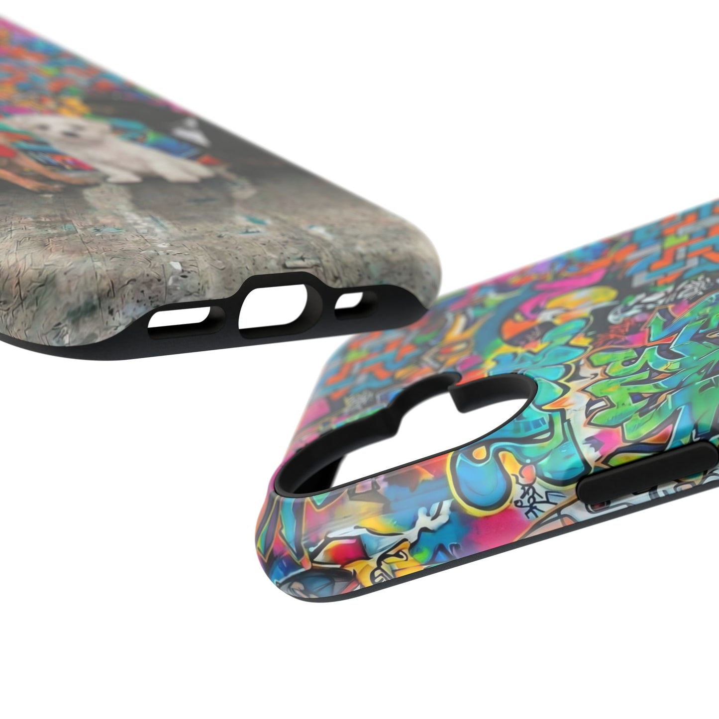 Puppy Squad Graffiti Phone Case — Impact-Resistant Protective Case