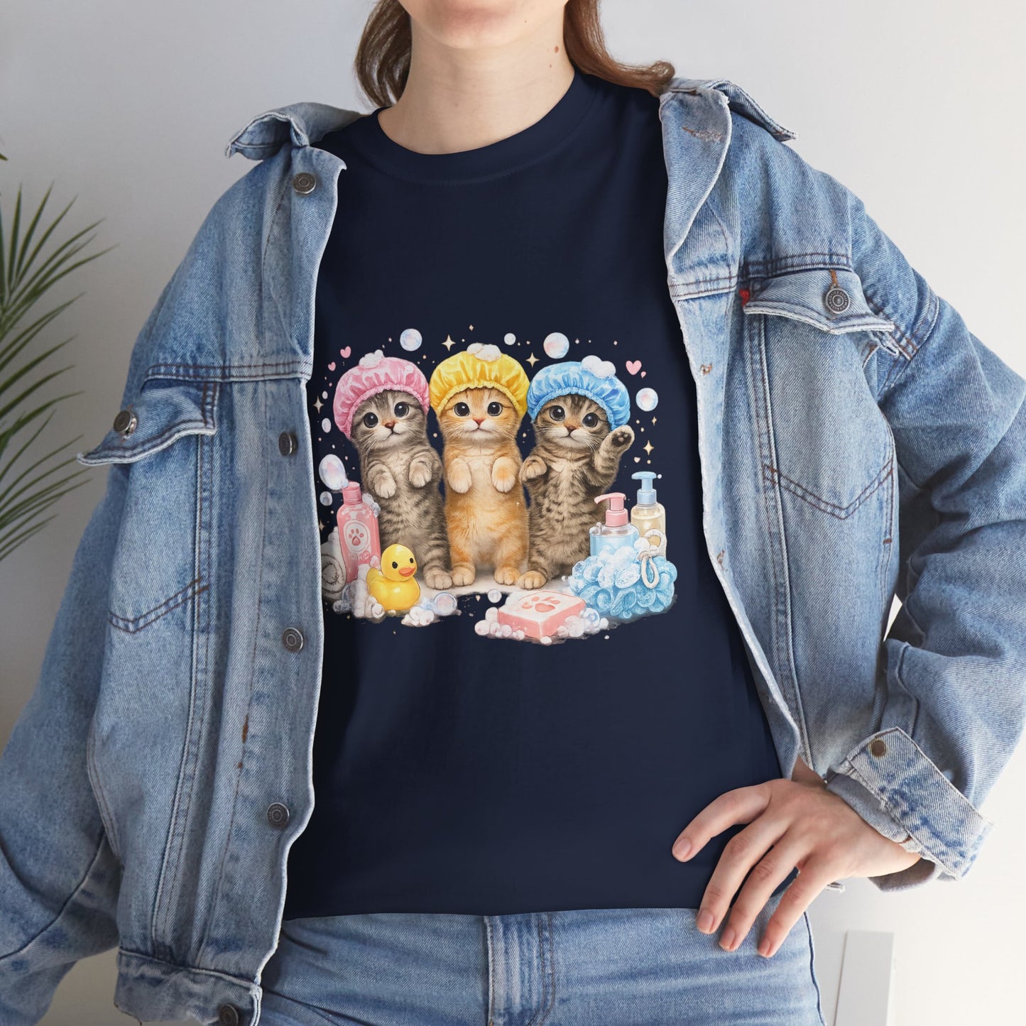 Cute Kittens Bath Time T-Shirt
