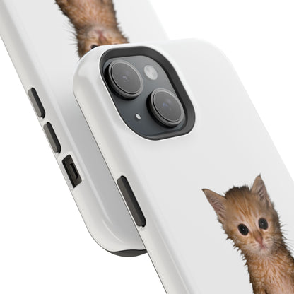 Cute Standing Kitten Magnetic Impact-Resistant Phone Case