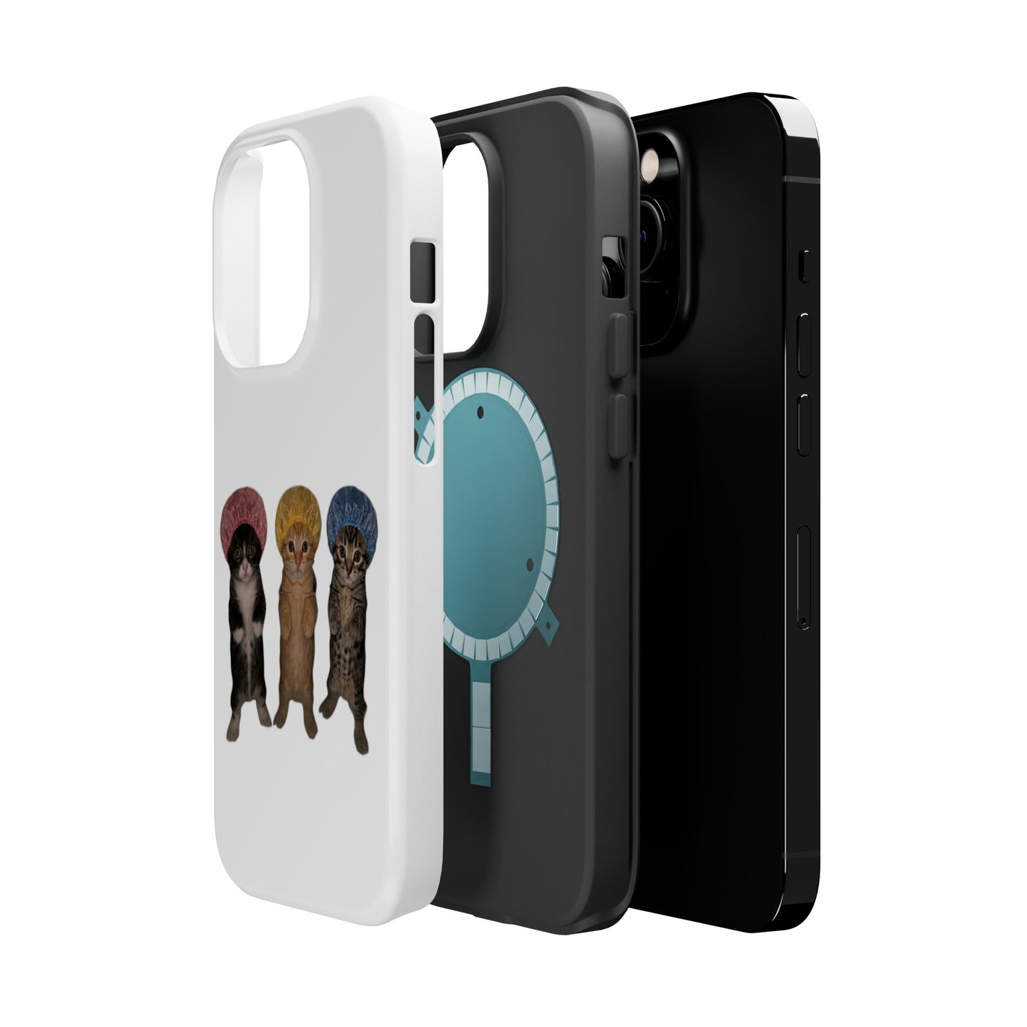 Cute Kittens in Bonnets  Magnetic Impact-Resistant Phone Case