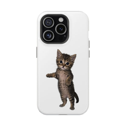 Cute Standing Kitten Magnetic Phone Case