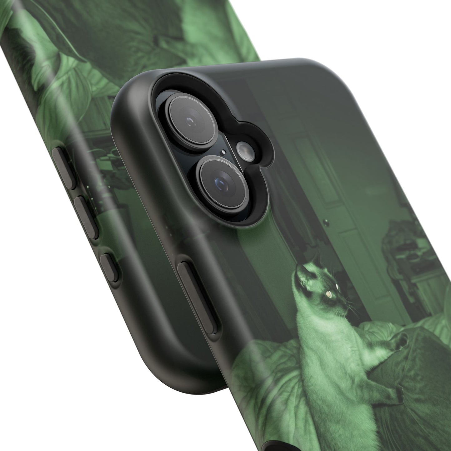 Phone Case 'Trust Everything You See' Green Dog Photo Magnetic Impact-Resistant Case