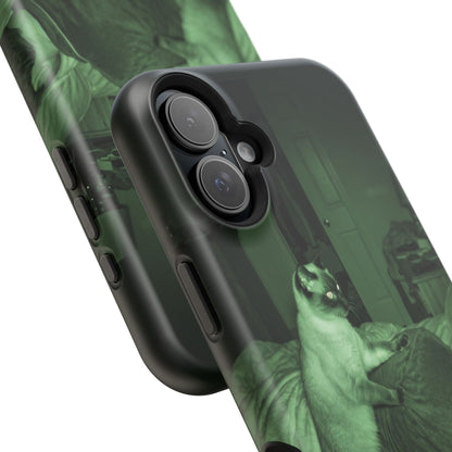 Phone Case 'Trust Everything You See' Green Dog Photo Magnetic Impact-Resistant Case
