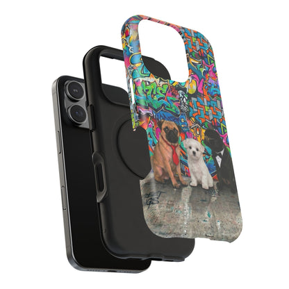 Puppy Squad Graffiti Phone Case — Impact-Resistant Protective Case