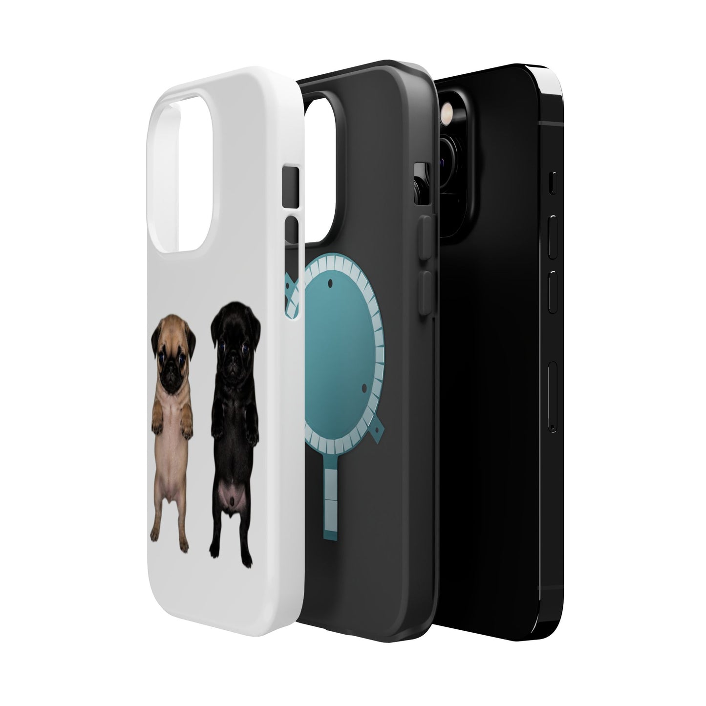 Pug Duo Magnetic Impact-Resistant Phone Case
